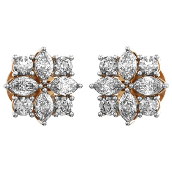 VVS EF Grade Merry Mitchella Diamond Earrings with 0.84 carat diamonds