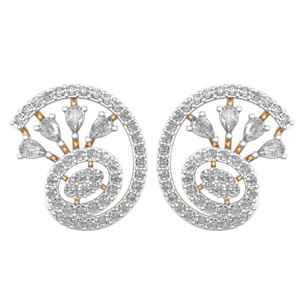 Diamond Stud Earrings | 1 1/2 Carat Diamond Leverback Earrings In 14 Karat  White Gold | SuperJeweler