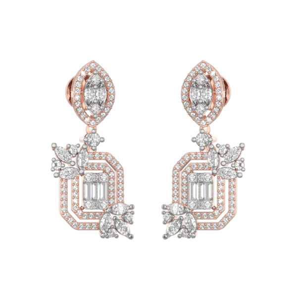 Queenly Ardor Diamond Earrings made from VVS EF diamond quality with 2.25 carat diamonds