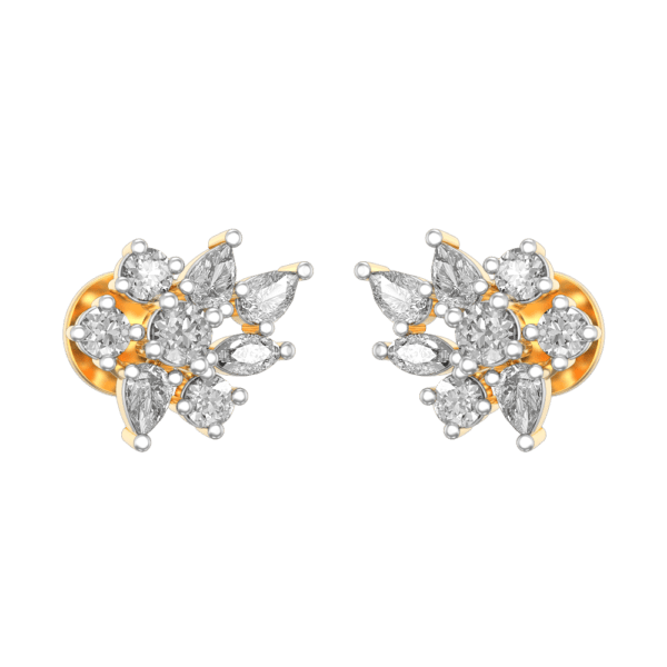 Radiance Encompassed Diamond Earrings made from VVS EF diamond quality with 0.94 carat diamonds