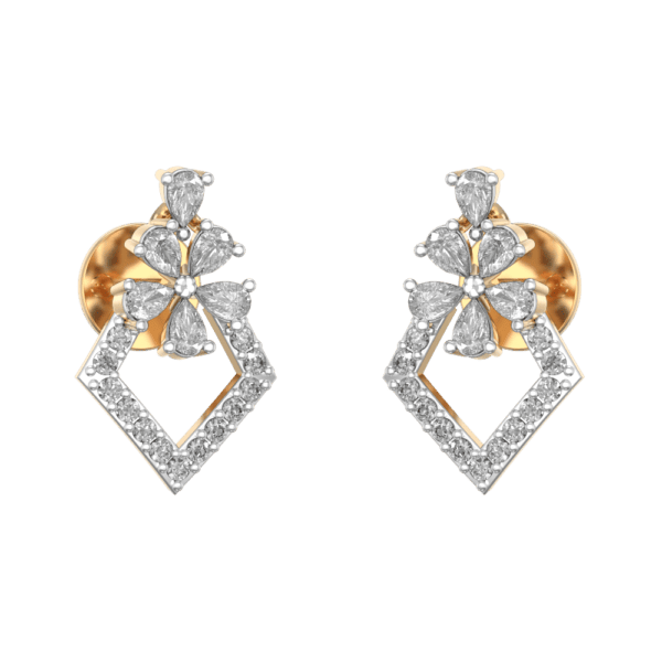 Ravishing Diamond Earrings made from VVS EF diamond quality with 0.67 carat diamonds