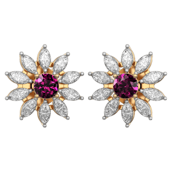 VVS EF Grade Ravishing Rosline Diamond Earrings with 0.68 carat diamonds