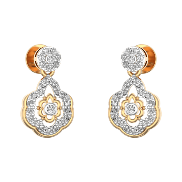 Resplendent Beauty Diamond Earrings made from VVS EF diamond quality with 0.45 carat diamonds