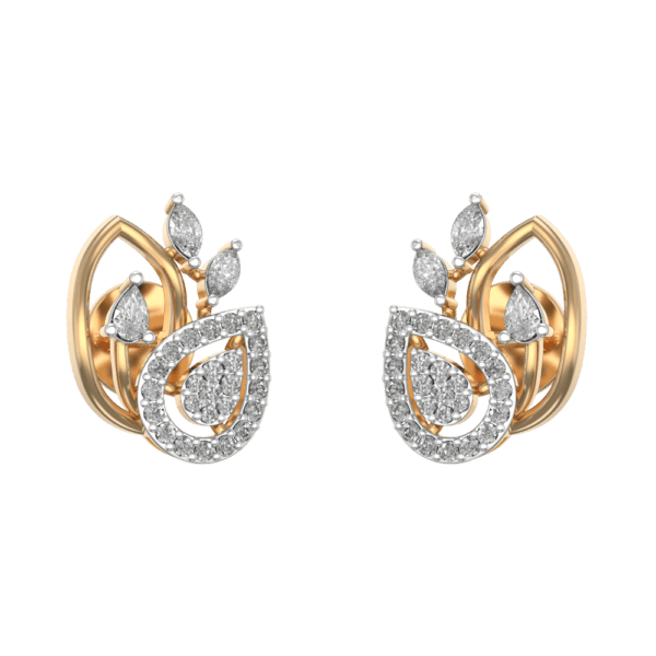 Resplendent Daily Dazzle Diamond Earrings made from VVS EF diamond quality with 0.61 carat diamonds