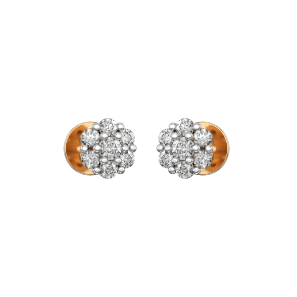 VVS EF Grade Scintillating Lustre Diamond Earrings with 0.212 carat diamonds