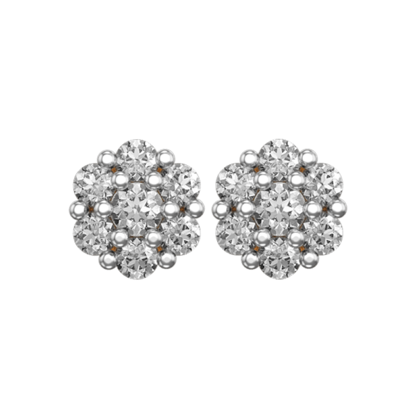 View of the Scintillating Lustre Diamond Earrings in close up