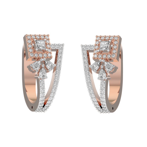Sensuous Angles Diamond Earrings made from VVS EF diamond quality with 0.89 carat diamonds