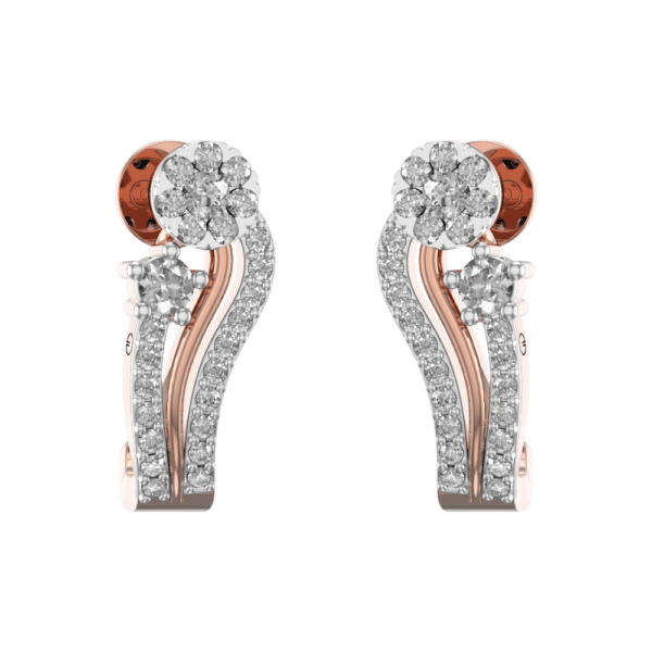 Sultry Stream Diamond Earrings made from VVS EF diamond quality with 0.5 carat diamonds