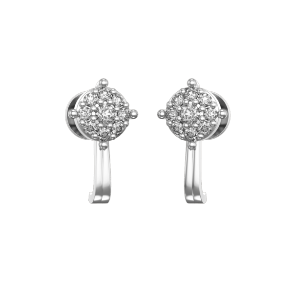 Twinkling Torch Diamond Earrings made from VVS EF diamond quality with 0.51 carat diamonds