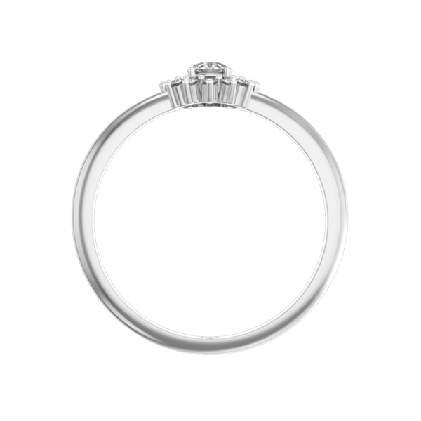 An additional view of the 0.15 Octavia Solitaire Diamond Engagement Ring