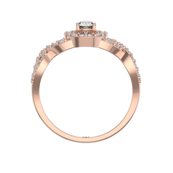 An additional view of the 0.20 Ct Circlet Of Charm Solitaire Diamond Engagement Ring