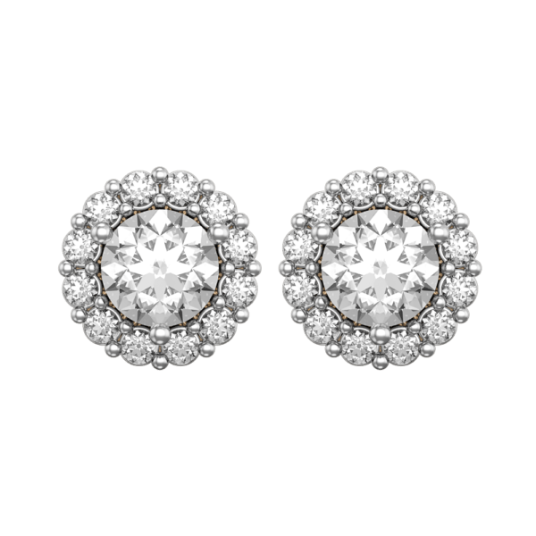 View of the 0.25 ct Allure of Anne Diamond Earrings in close up