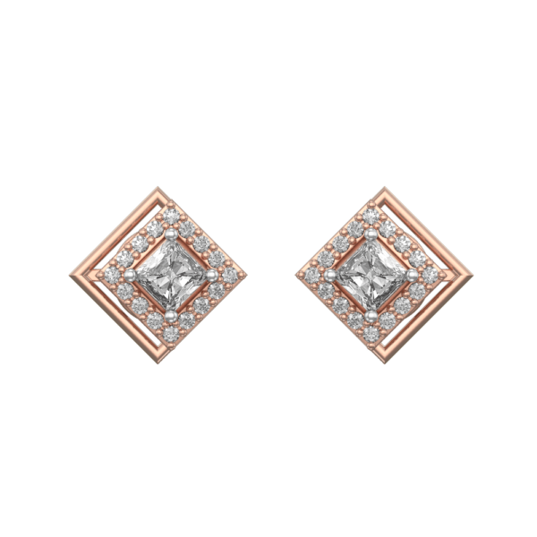 View of the 0.25 ct Dreamy Delights Solitaire Diamond Earrings in close up