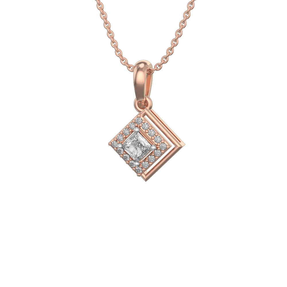 0.25 ct Dreamy Delights Solitaire Diamond Pendant made from VVS EF diamond quality with 0.346 carat diamonds