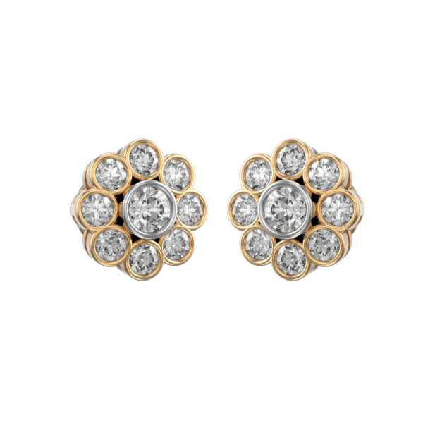 0.25 ct Ella Solitaire Diamond Earrings made from VVS EF diamond quality with 1.99 carat diamonds