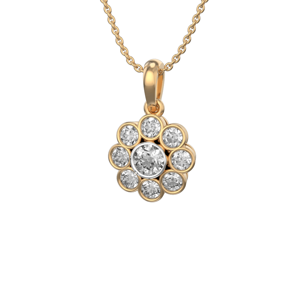 0.25 ct Ellina Solitaire Diamond Pendant made from VVS EF diamond quality with 0.83 carat diamonds