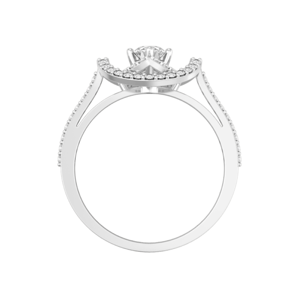 An additional view of the 0.25 ct Sailing Splendor Solitaire Diamond Engagement Ring