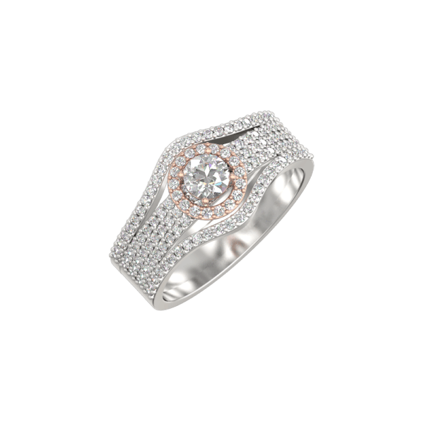 0.30 Ct Czarina Charisma Solitaire Diamond Engagement Ring made from VVS EF diamond quality with 0.92 carat diamonds