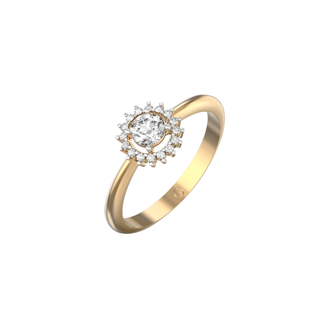 0.30 Ct Sirius Splendour Solitaire Diamond Engagement Ring made from VVS EF diamond quality with 0.39 carat diamonds
