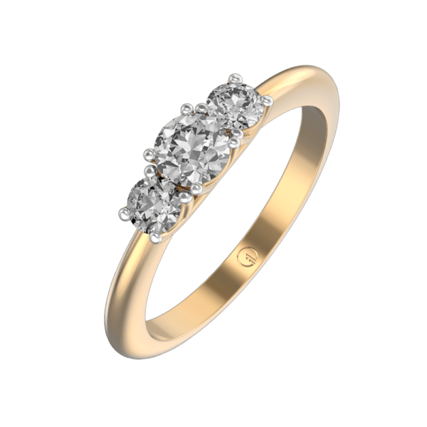 0.30 ct Alexa Solitaire Diamond Engagement Ring made from VVS EF diamond quality with 0.62 carat diamonds