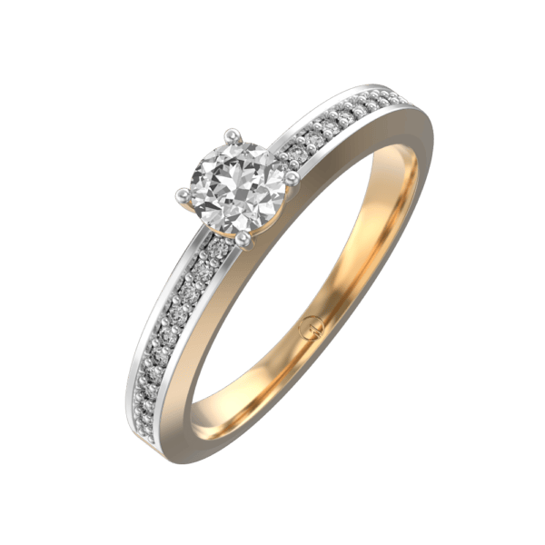0.30 ct Chloe Solitaire Diamond Engagement Ring made from VVS EF diamond quality with 0.42 carat diamonds