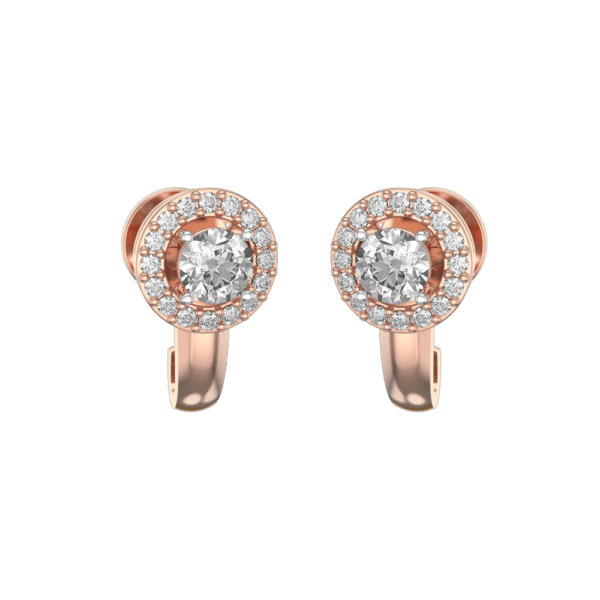 0.30 ct Concentric Luminance Solitaire Diamond Earrings made from VVS EF diamond quality with 0.856 carat diamonds