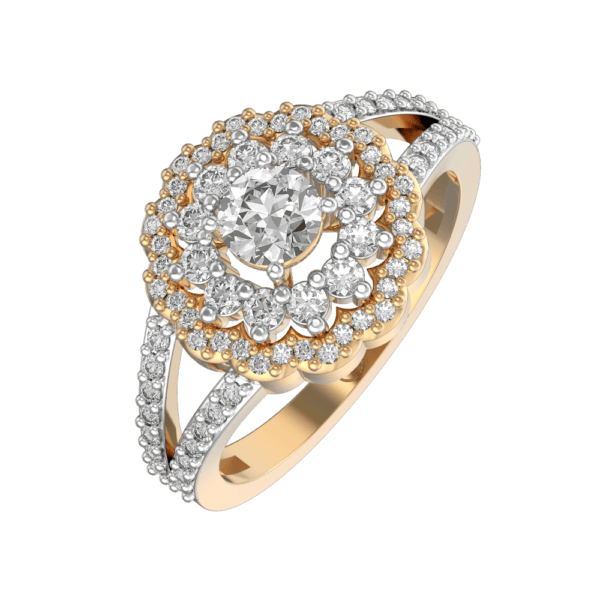 0.30 ct Embellished Magnificence Solitaire Diamond Engagement Ring made from VVS EF diamond quality with 0.85 carat diamonds