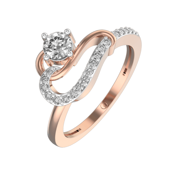 0.30 ct Magical Sabrina Diamond Ring made from VVS EF diamond quality with 0.43 carat diamonds