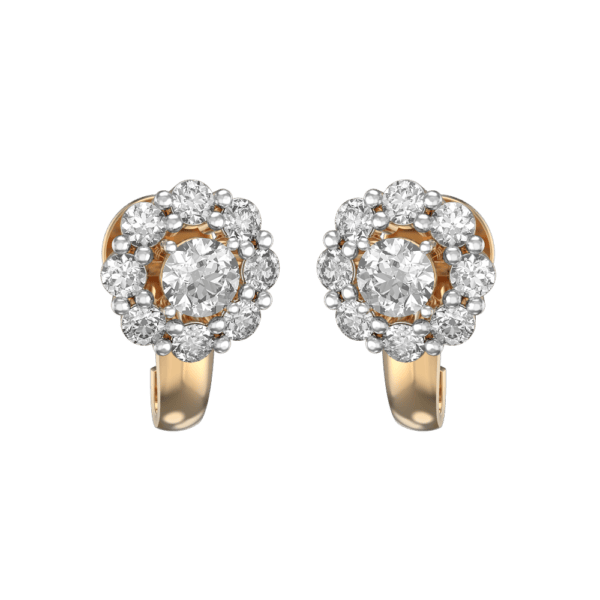 0.30 ct Opulent Corsage Solitaire Diamond Earrings made from VVS EF diamond quality with 1.4 carat diamonds