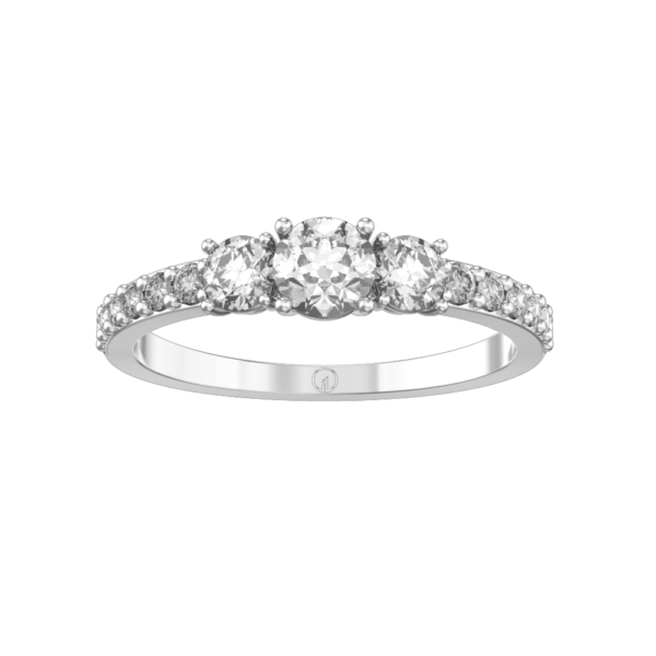 View of the 0.30 ct Raziel Solitaire Diamond Engagement Ring in close up