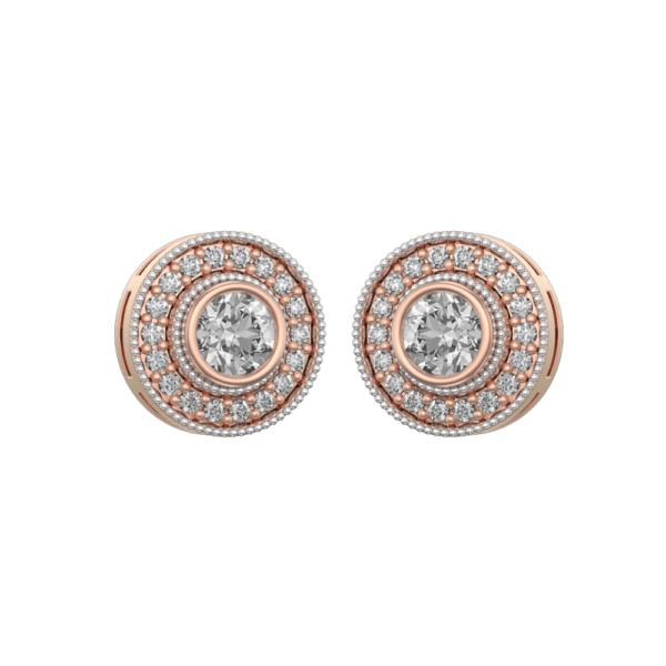 0.30 ct Rondon Solitaire Diamond Earrings made from VVS EF diamond quality with 0.84 carat diamonds