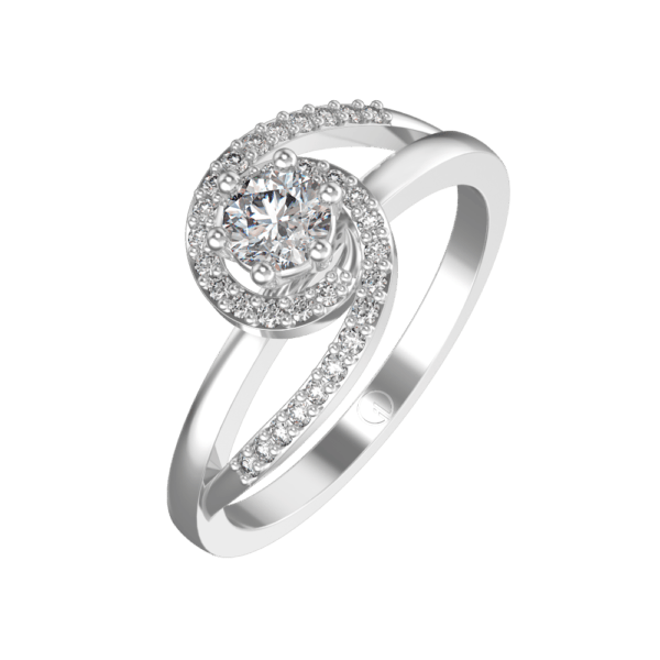 0.30 ct Rumba Radiance Solitaire Diamond Engagement Ring made from VVS EF diamond quality with 0.5 carat diamonds