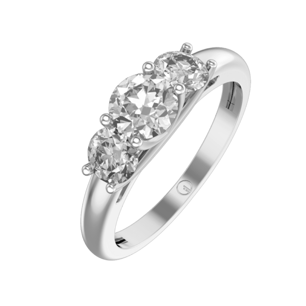 0.40 ct Alexa Solitaire Diamond Engagement Ring made from VVS EF diamond quality with 1.02 carat diamonds