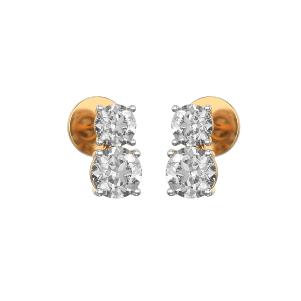 0.40 ct Bonny Brightstar Solitaire Diamond Earrings made from VVS EF diamond quality with 1.4 carat diamonds