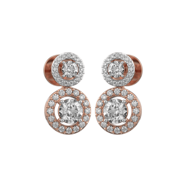 0.40 ct Elijah Solitaire Diamond Earrings made from VVS EF diamond quality with 1.55 carat diamonds