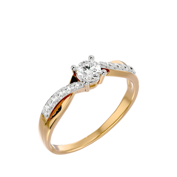 0.40 ct Zestful Zarina Solitaire Diamond Engagement Ring made from VVS EF diamond quality with 0.53 carat diamonds