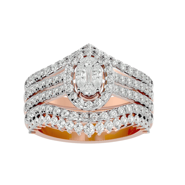 Beautiful Belle Solitaire Illusion Diamond Ring made from VVS EF diamond quality with 1.27 carat diamonds
