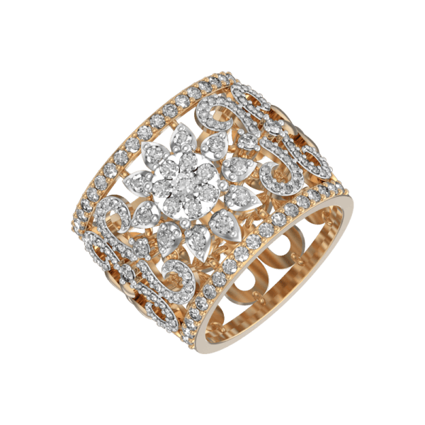 Blossoming Love Diamond Ring made from VVS EF diamond quality with 1.39 carat diamonds