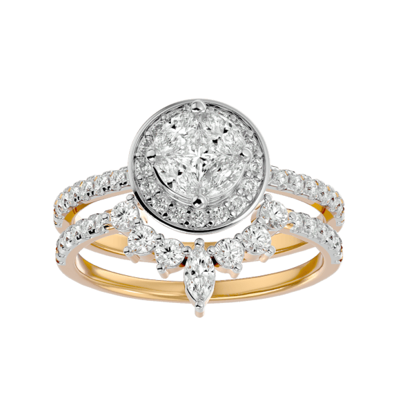 View of the Bountiful Beauty Solitaire Illusion Diamond Ring in close up
