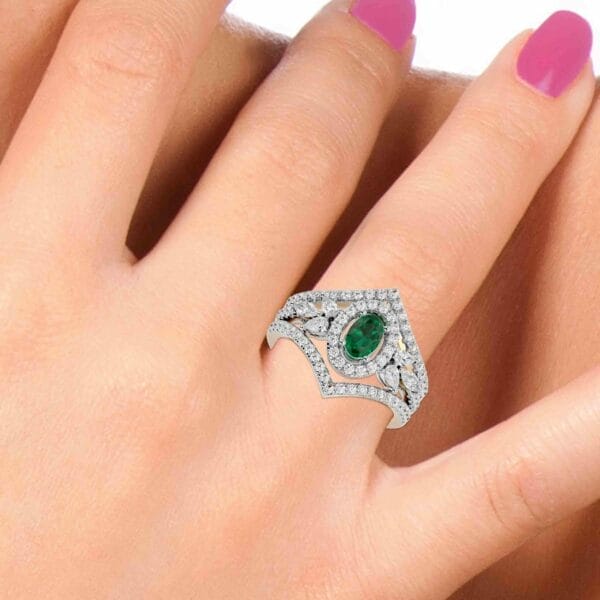 Human wearing the Breathtaking Beauty Diamond Ring