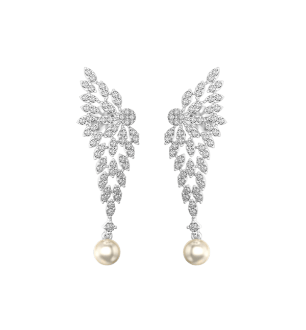 Drops Of Fantasy Diamond Earrings made from VVS EF diamond quality with 1.72 carat diamonds