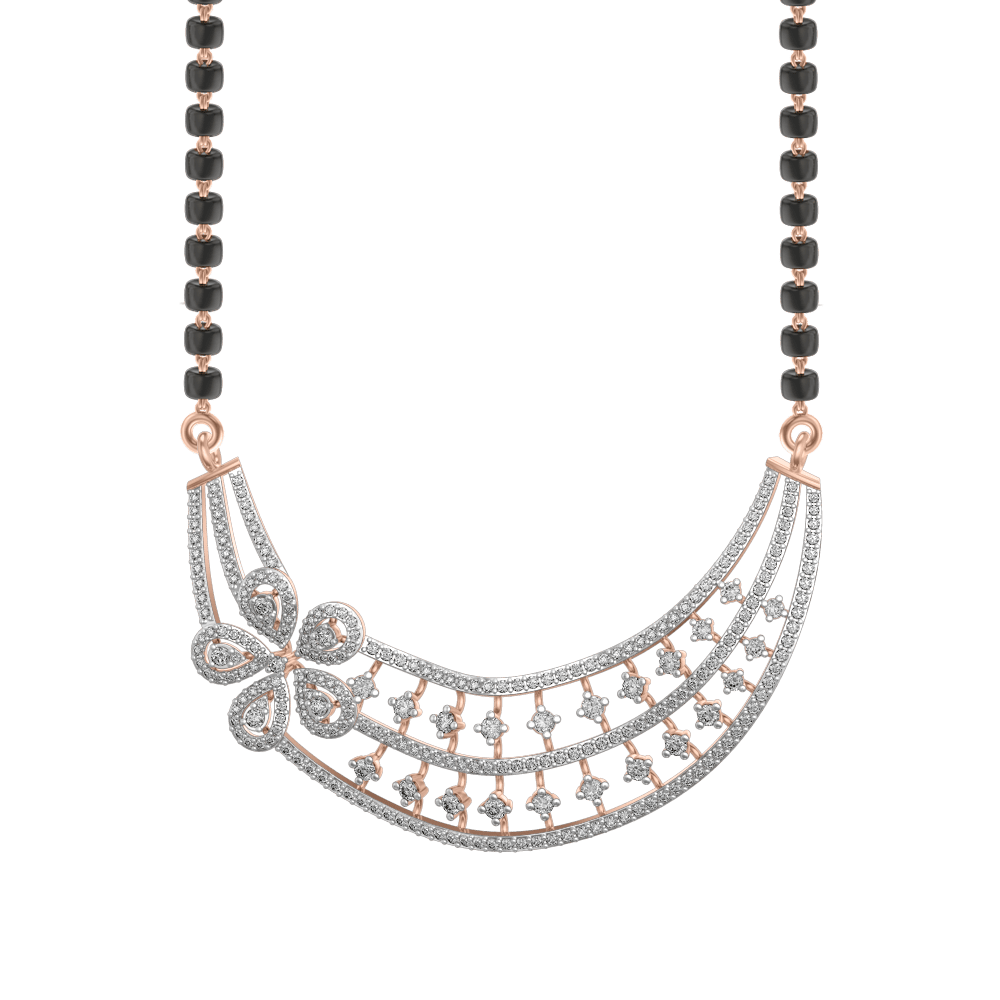 Duchess Dreams Diamond Mangalsutra made from VVS EF diamond quality with 1.75 carat diamonds