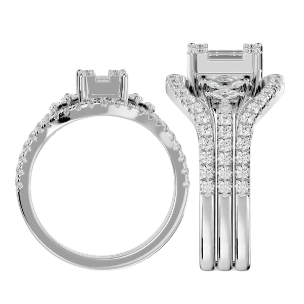 An additional view of the Evergreen Charisma Solitaire Illusion Diamond Ring