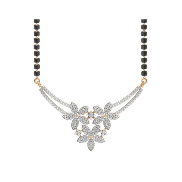 View of the Forever Yours Diamond Mangalsutra in close up