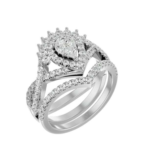 Graceful Gloria Solitaire Illusion Diamond Ring made from VVS EF diamond quality with 0.98 carat diamonds