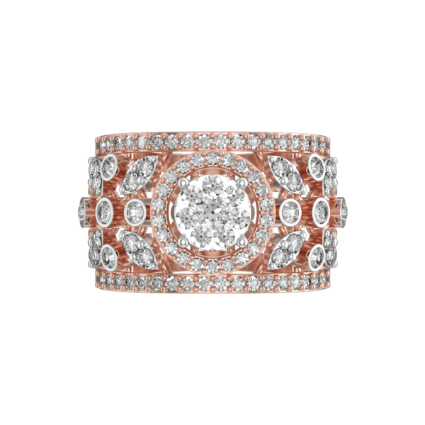 View of the Grandiose Opulence Diamond Ring in close up