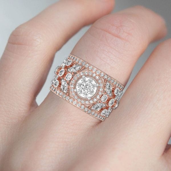 Human wearing the Grandiose Opulence Diamond Ring