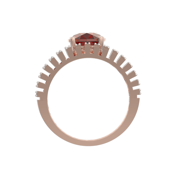 An additional view of the Matriarch Grandiose Diamond Ring
