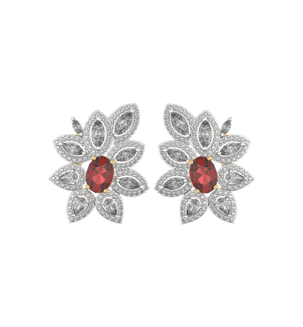 An additional view of the Mesmerizing Marquise Diamond Earrings