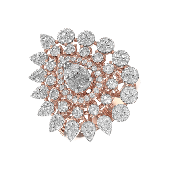 Ornamental Opulence Diamond Ring made from VVS EF diamond quality with 2.04 carat diamonds
